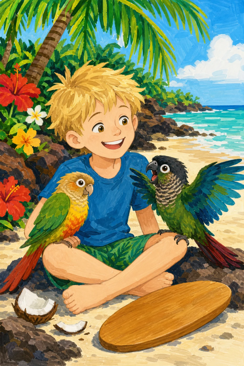 Illustration for Huge Hearts